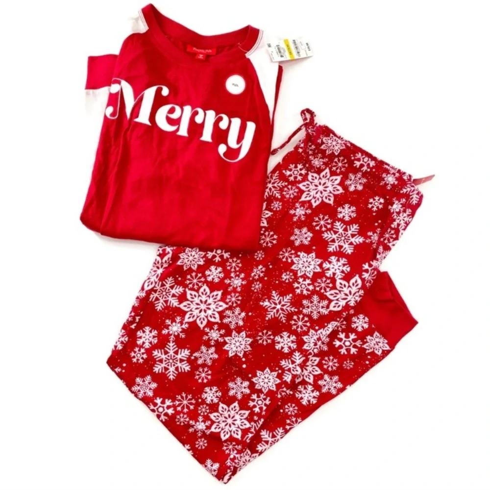 2T/3T-Macy's “Family PJ’s” Merry Snowflakes Pajamas Set-Kid’s NWT - Picture 7 of 8